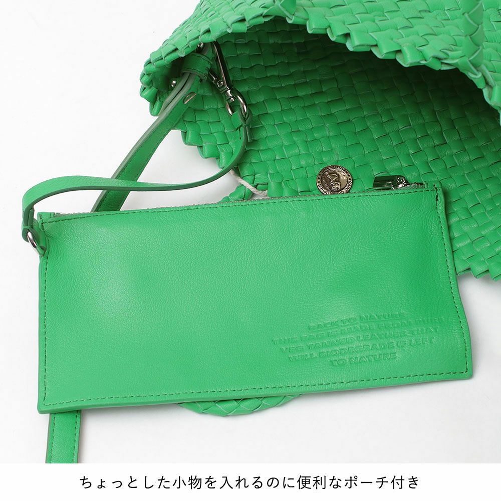 【最終値下げ】Dragon＊レザーバック 20%OFF DRAGON DIFFUSION バッグ レザーメッシュ 2WAYポシェット 8158