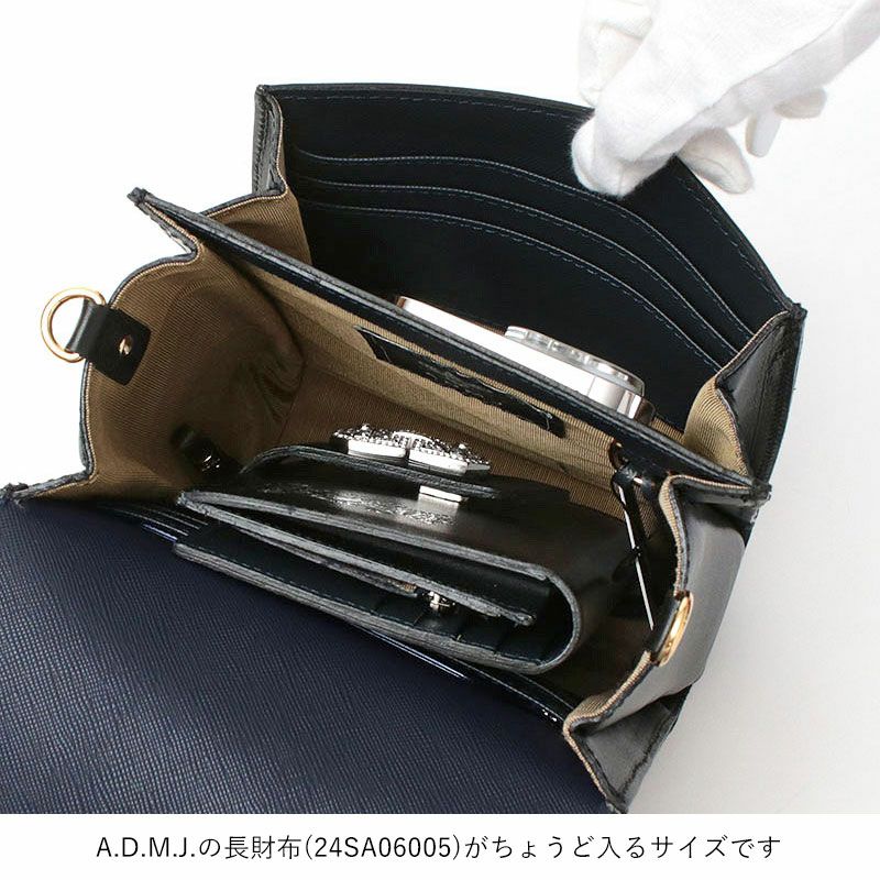 ADMJ ウォレットポーチ ヴィッテリアルマ レクタングル ショルダー