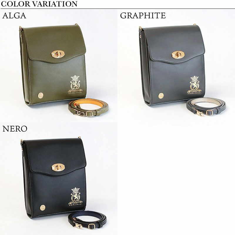 ADMJ ウォレットポーチ ヴィッテリアルマ レクタングル ショルダー