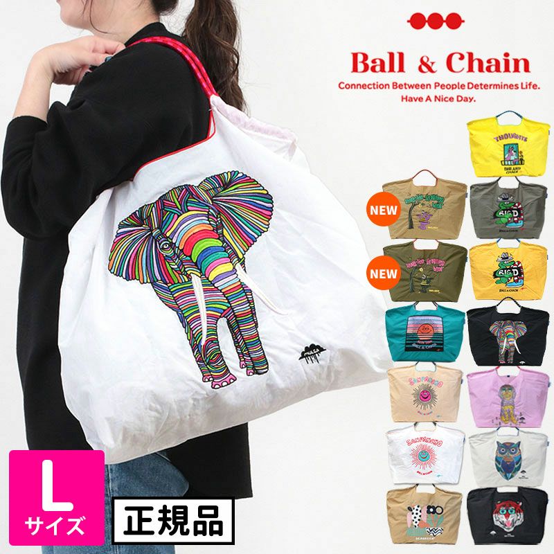 ボールアンドチェーン ball&chain エコバッグ アーティストコラボ Lサイズ | jolisac