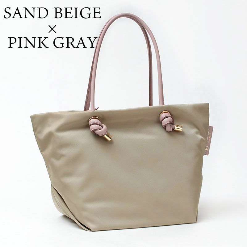 ヴィオラドーロ ビアンカ ナイロントートバッグ ノットハンドル M