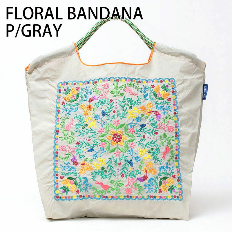 フローラルバンダナPグレー