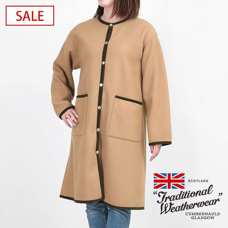 TRADITIONAL WEATHERWEAR アウター ARKLEY A-LINE LONG W-FACE JERSEY