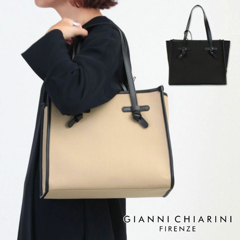 GIANNI CHIARINI トートバッグ MARCELLA S ブラック GIANNI CHIARINI ジャンニキアリーニ ジャンニキャリーニ バッグ