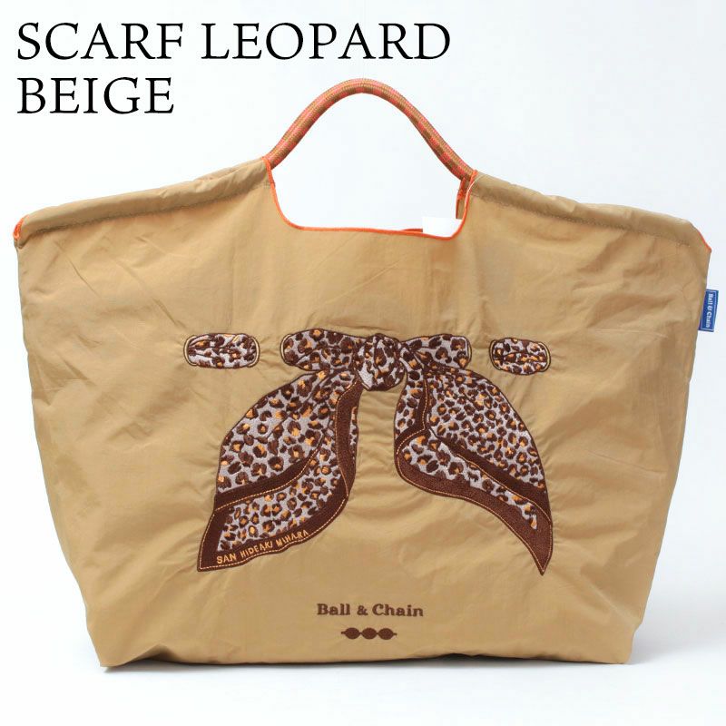 スカーフレオパードベージュ