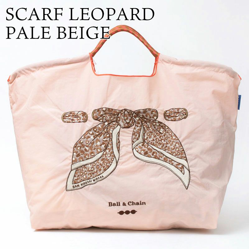 スカーフレオパードペールベージュ