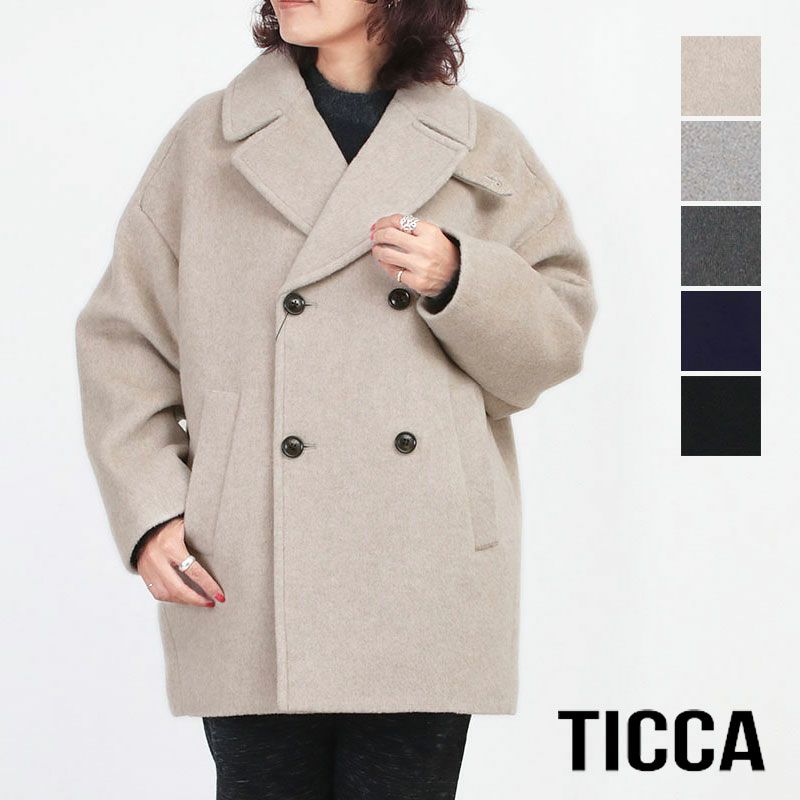 TICCA ピーコート グレー TICCA ピーコート グレー（アプトマガジン | セレクトショップ