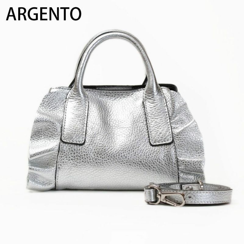 RIPANI リパーニ フリルバッグ メタリック 2WAY Sサイズ 8609OL | jolisac RIPANI リパーニ フリルバッグ メタリック 2WAY Sサイズ 8609OL | jolisac