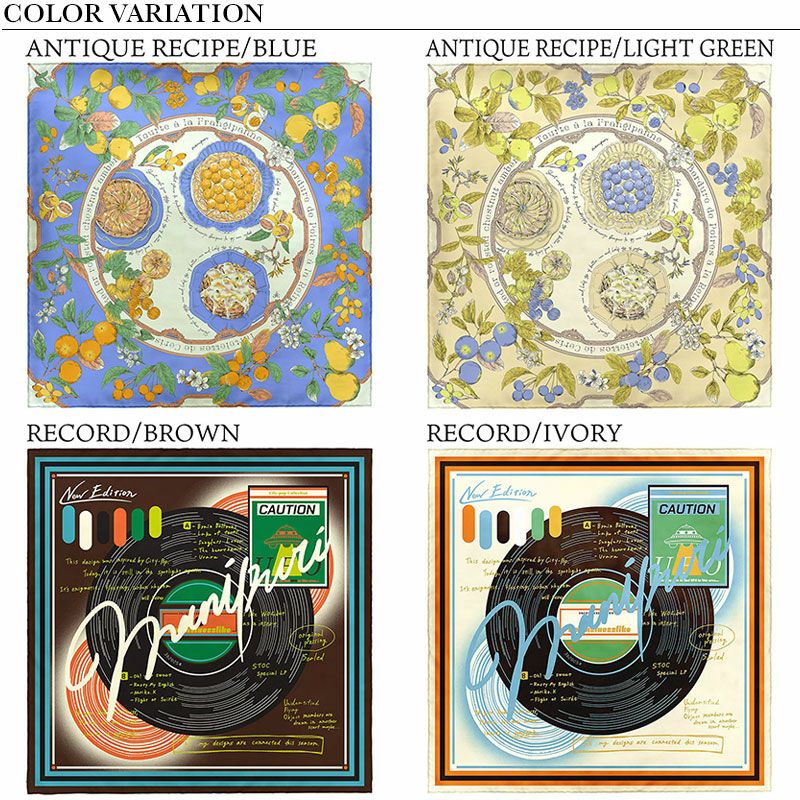 manipuri マニプリ スカーフ シルク 65x65 | jolisac