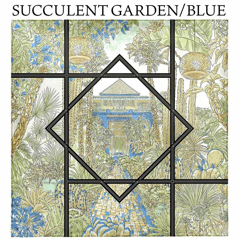 SUCCULENT GARDEN BLUE