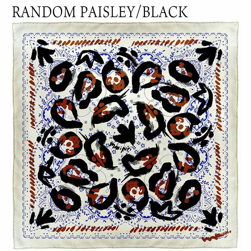 ランダムペイズリーブラック