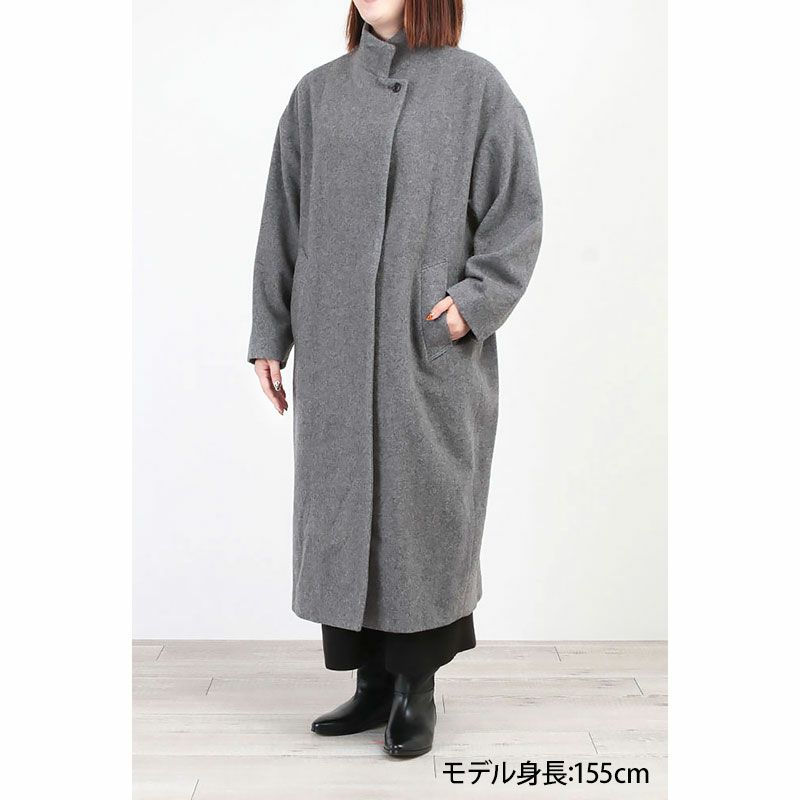 mizuiro ind ミズイロインド ロングコート スタンドカラー 3-270039