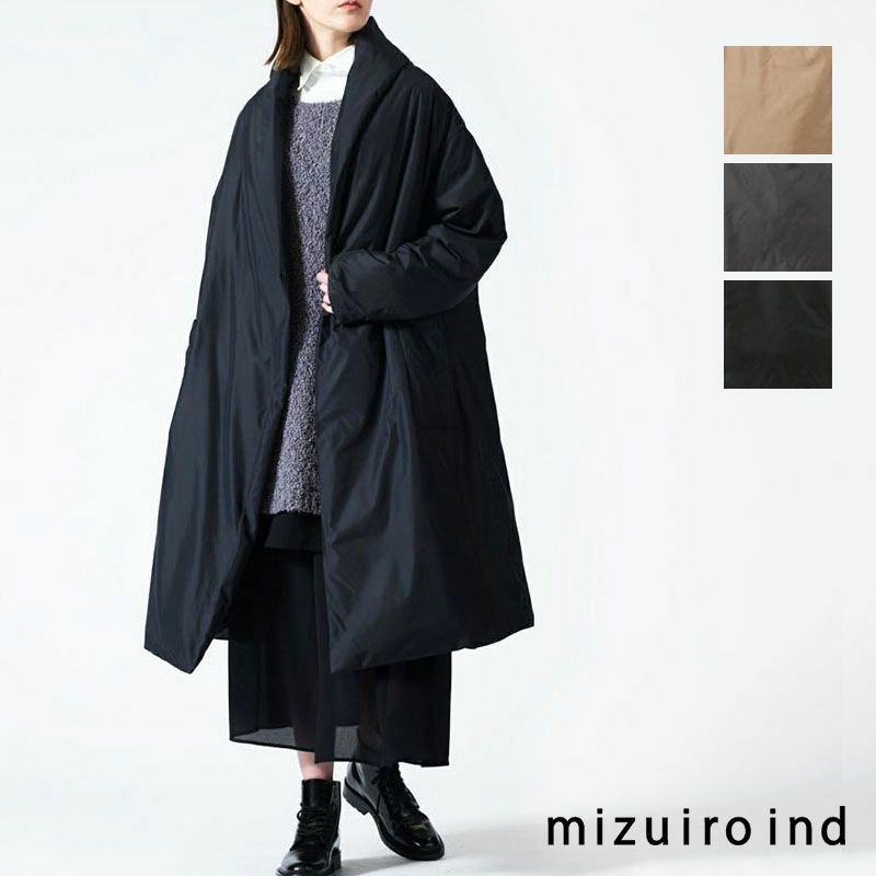 mizuiro ind ミズイロインド ダウンコート ドレープロングガウン 3-270027 | jolisac