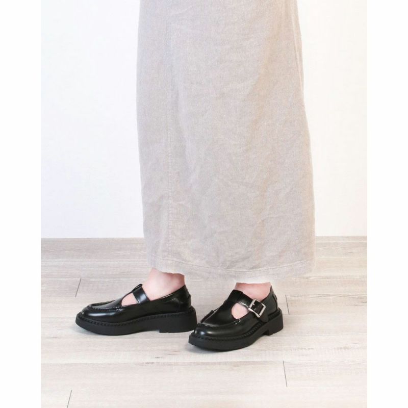 【新品】ASH厚底レザー ローファー ブラック　36　39,600円 ASH アッシュ ローファー Tストラップ MASON 139414 | jolisac