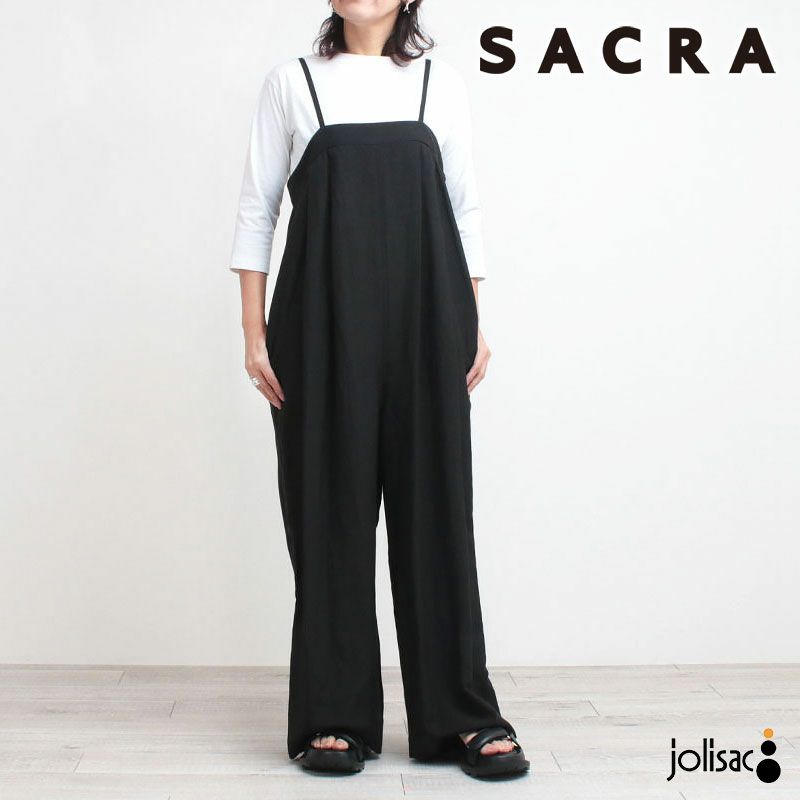 SACRA サクラ レーヨンリネン タンブル サロペット 125109051 | jolisac