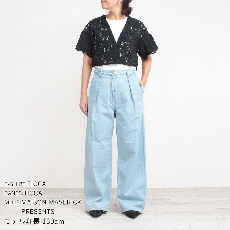TICCA / ティッカ　フラワーレースジャケット ティッカ TICCA フラワーレースジャケット （black