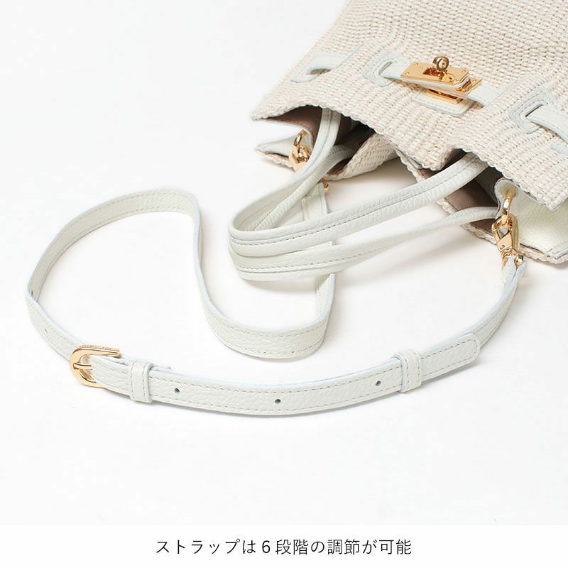 ヴィオラドーロ ラフィアバッグ SANDRO かごバッグ ヴィオラドーロのラフィア2wayかごバッグ SANDRO｜送料無料|W