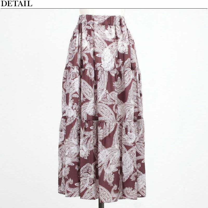 SACRA サクラ OVERLAP PAISLEY SKIRT 125206124 | jolisac