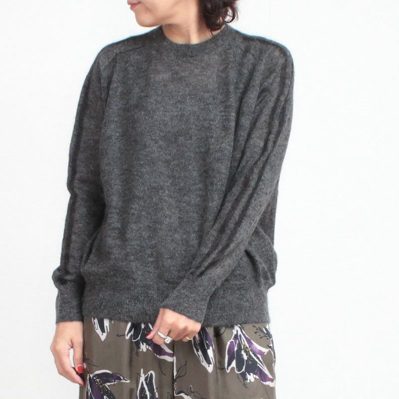 SACRA　Pニット グレー SACRA サクラ EXTRA FINE モヘアニット 125532081 | jolisac