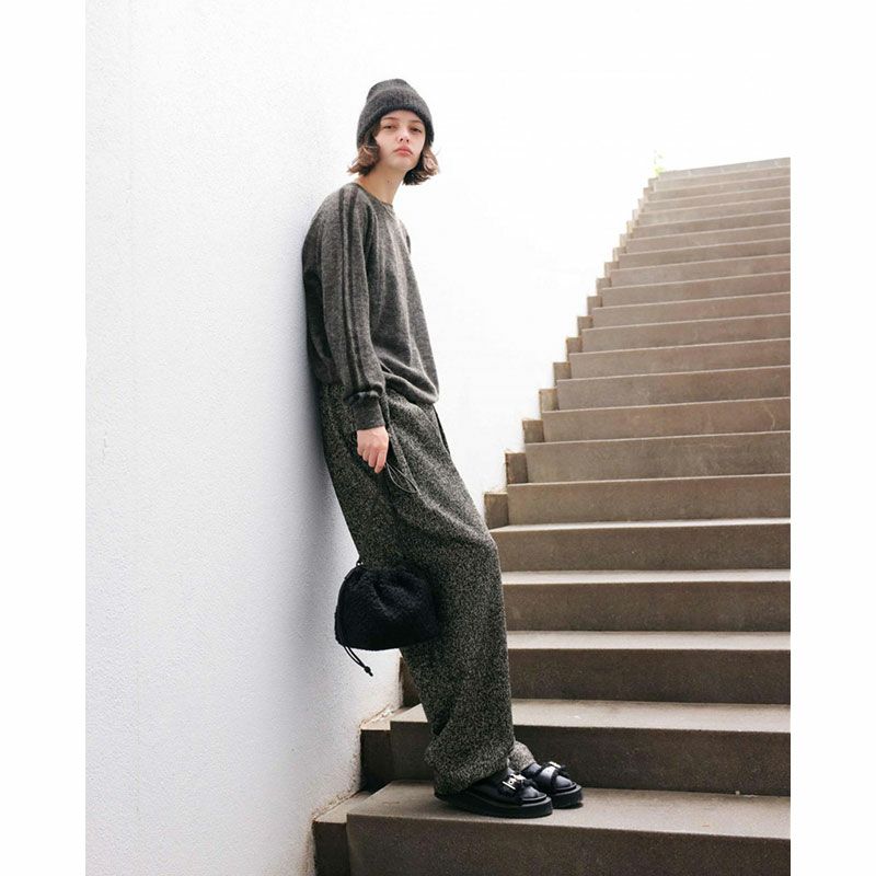 サクラ SACRA 定価2,8万 上質柔らかウール100%ハイネックプルオーバー SACRA サクラ｜ボイル ラムウール リブプルオーバー 125631081の通販