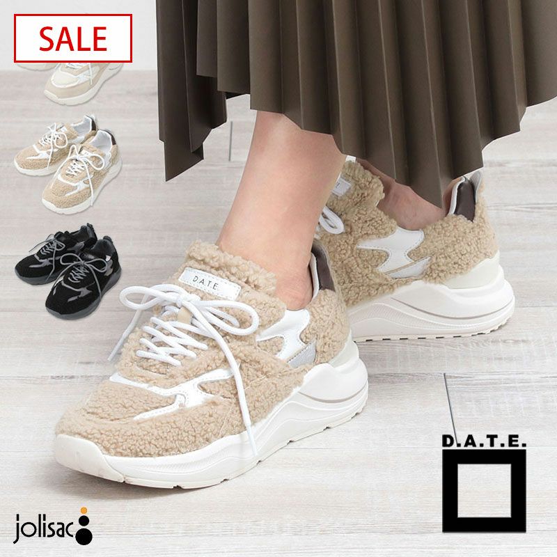 10%OFF D.A.T.E. デイト プレミアムスニーカー FG ボア FG-TD | jolisac