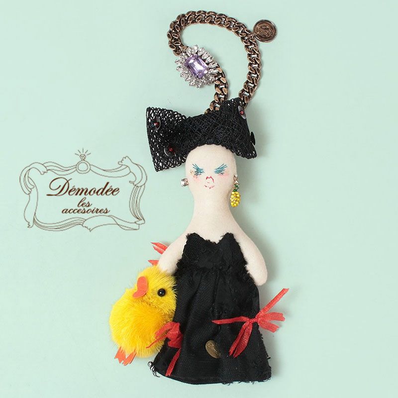 【demodee 】チャーム デモデ　ARIA DEMODEE バッグチャーム DOLL ARIA | jolisac