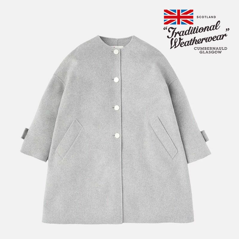 値下げ❗️別注【TRADITIONAL WEATHERWEAR】MALTON TRADITIONAL WEATHERWEAR アウター MALTON LONG ノーカラー
