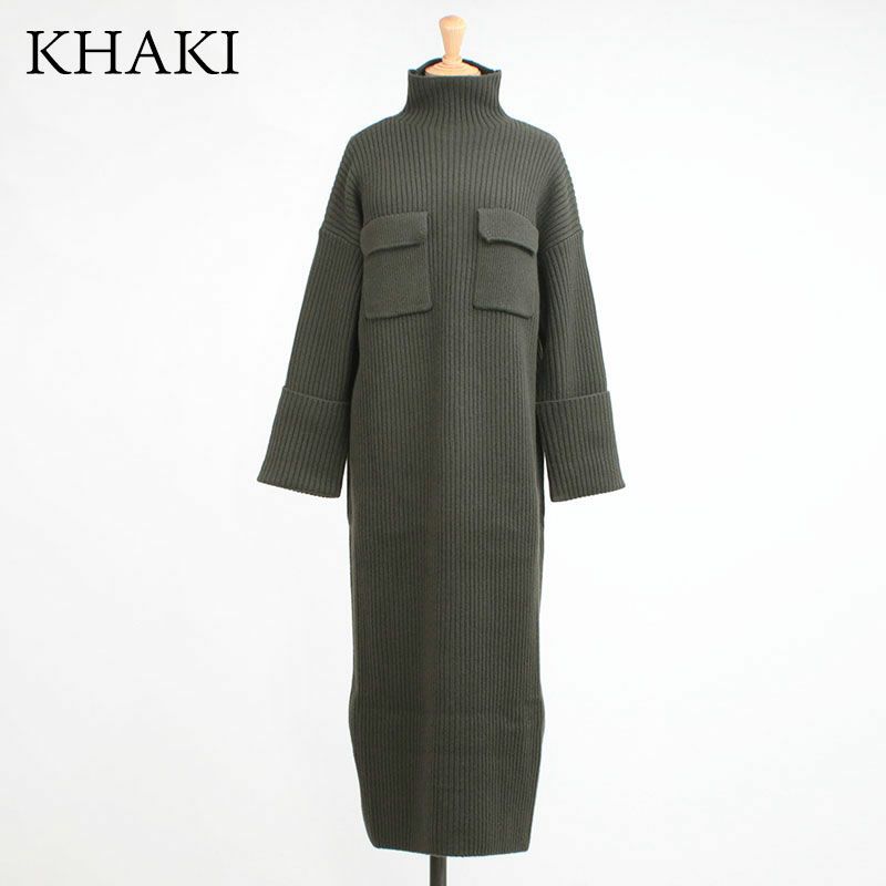 SACRA サクラ ニットワンピース EX.FINE LAMBWOOL RIB 125630041 | jolisac