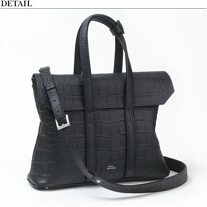 M.U.L. エムユーエル スクエアフラップトートM レザーショルダー MUL