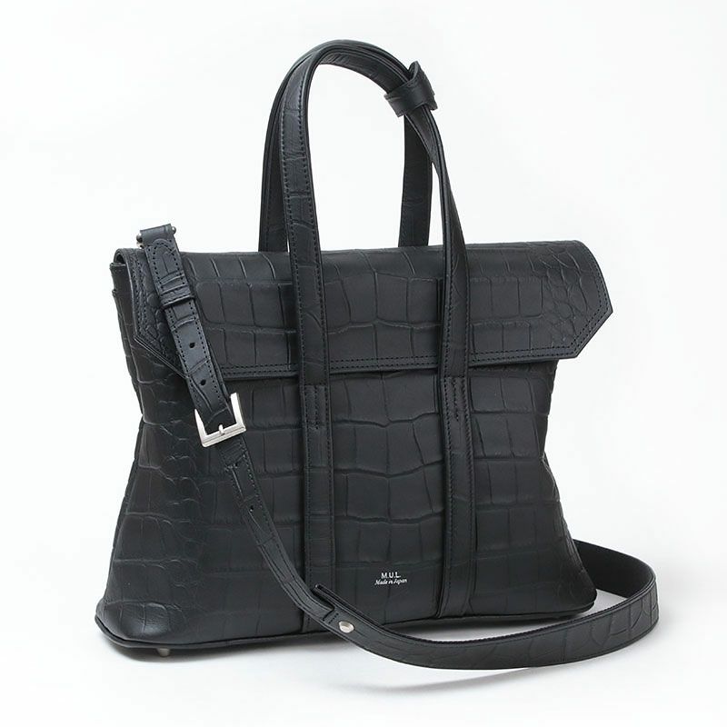 M.U.L. エムユーエル スクエアフラップトートM レザーショルダー MUL