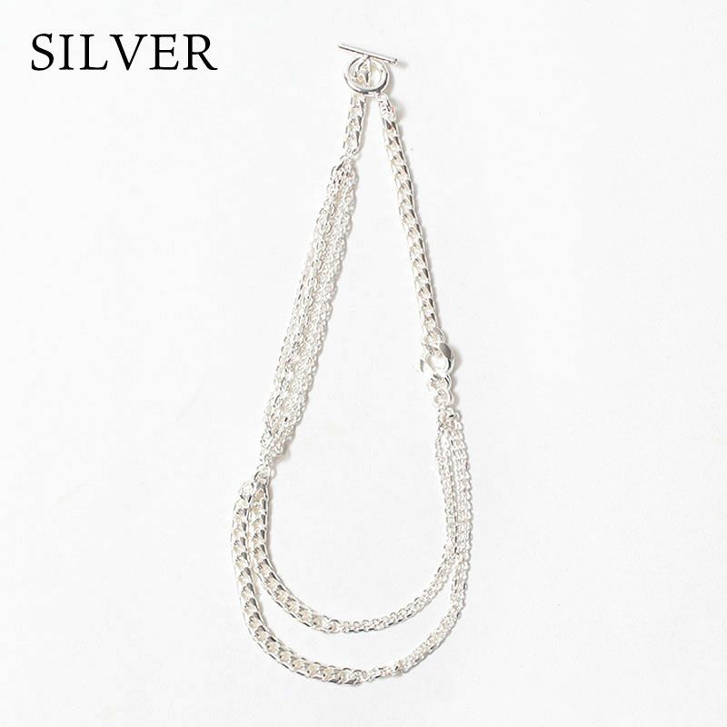 M.U.L. エムユーエル MIXチェーンマンテルネックレス 45cm MULA-062