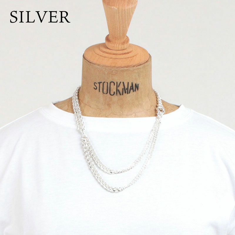 M.U.L. エムユーエル MIXチェーンマンテルネックレス 45cm MULA-062