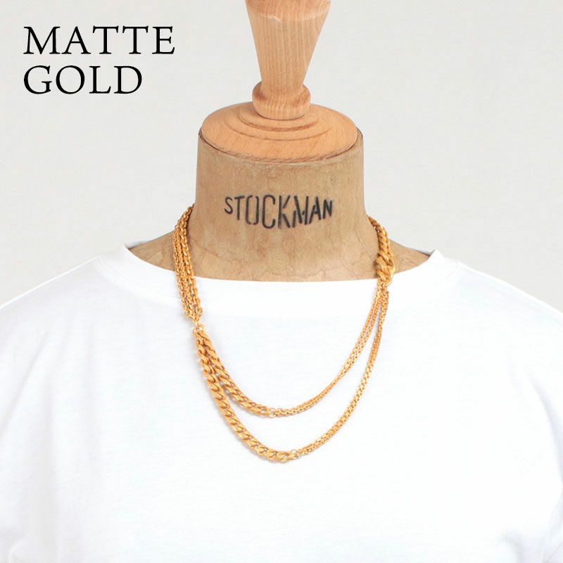 M.U.L. エムユーエル MIXチェーンマンテルネックレス 45cm MULA-062