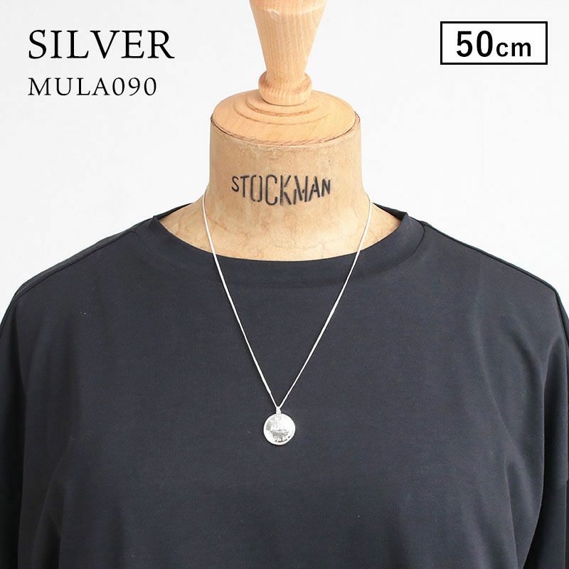M.U.L. エムユーエル Kチェーンネックレス スクエア45/コイン48 MULA