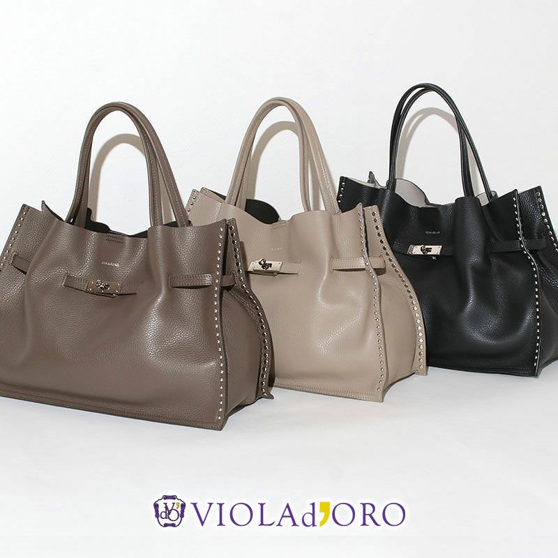 ヴィオラドーロ スタッズトート TRERO STUDS Lサイズ V-9032 VIOLAd