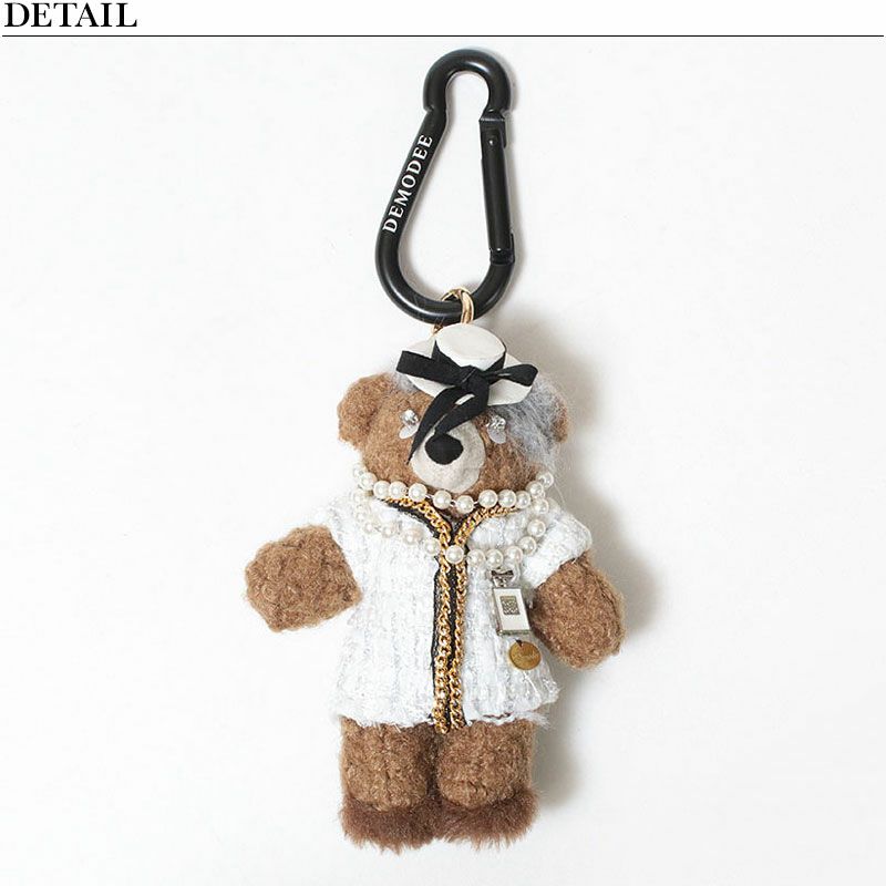 オンライン限定】DEMODEE バッグチャーム 偉人に扮したBEARチャーム